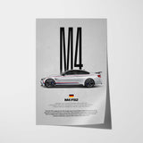 M4 F82 Car Poster