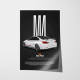 M4 F82 Car Poster