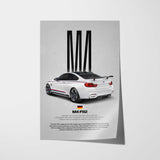 M4 F82 Car Poster