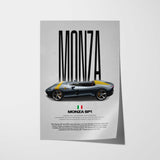 Monza SP1 Car Poster
