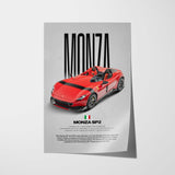 Monza SP2 Car Poster
