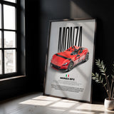 Monza SP2 Car Poster
