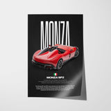 Monza SP2 Car Poster