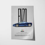 Enzo Car Poster