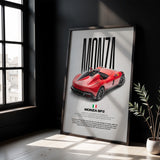 Monza SP2 Car Poster