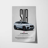F-Pace SVR Car Poster