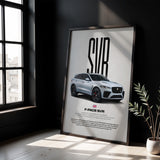 F-Pace SVR Car Poster