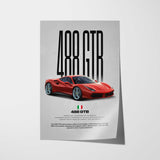 488 GTB Car Poster