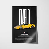 Diablo SV Car Poster