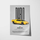 Diablo SV lIGHT Car Poster