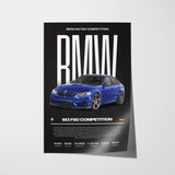 BMW M3 F80 Competition Poster