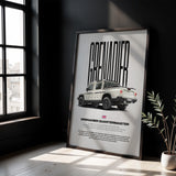 Grenadier Quartermaster Car Poster