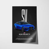 XE SV Project 8 Car Poster