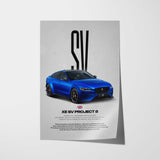 XE SV Project 8 Car Poster