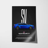 XE SV Project 8 Car Poster