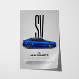 XE SV Project 8 Car Poster