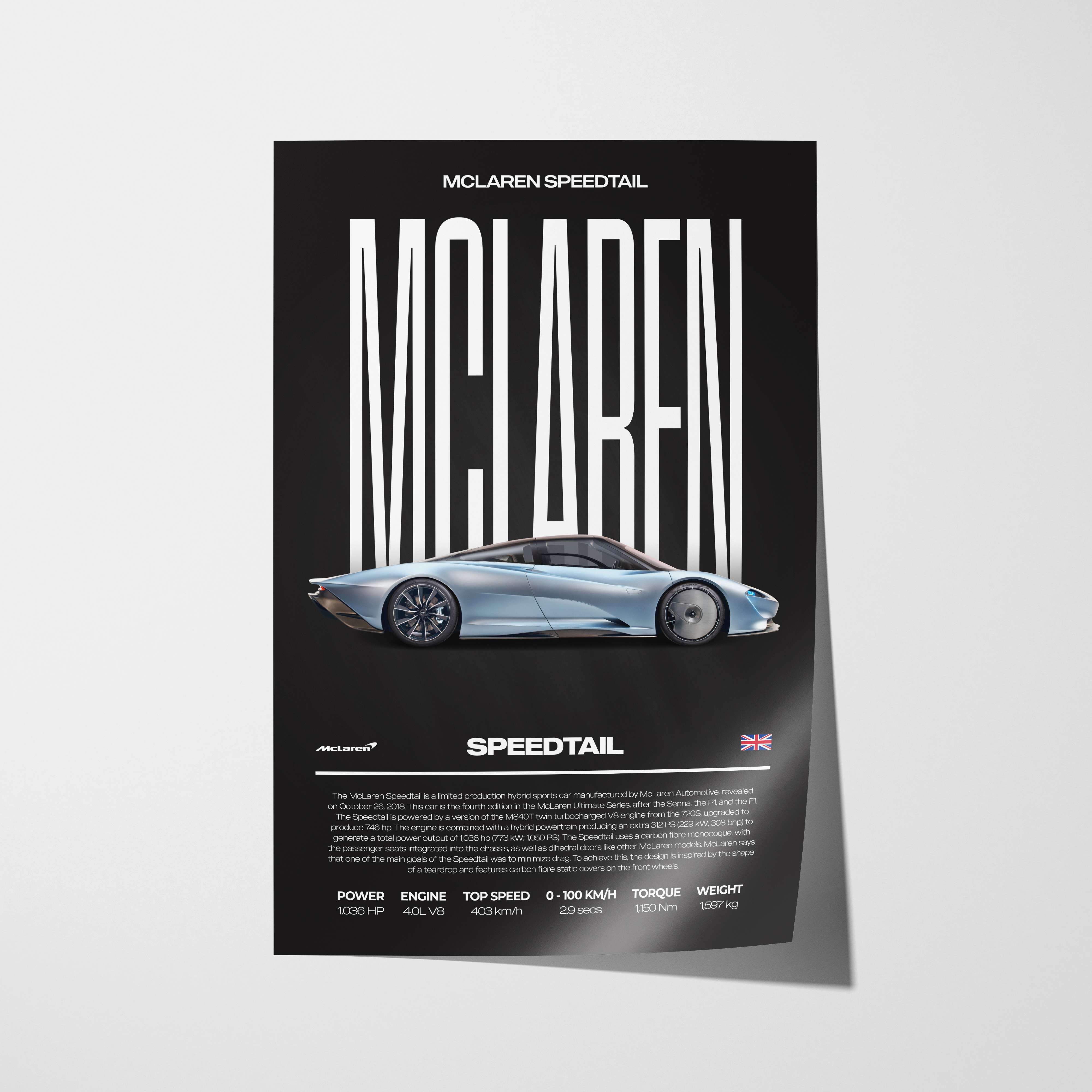 McLaren Speedtail Poster