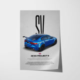 XE SV Project 8 Car Poster