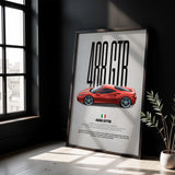 488 GTB Car Poster