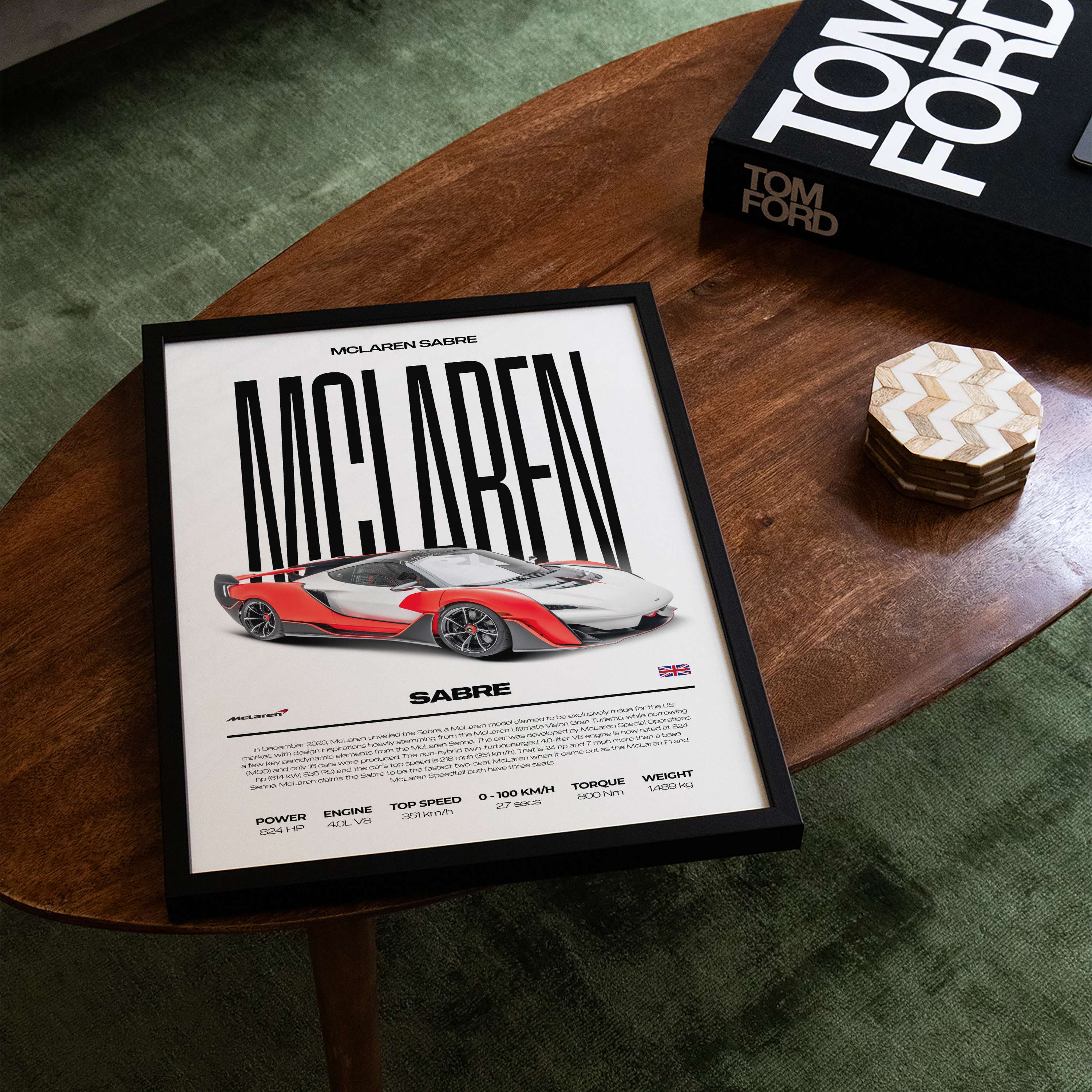 McLaren Sabre Poster