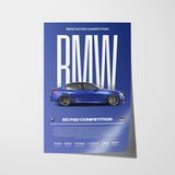 BMW M3 F80 Competition Poster