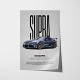 GR Supra Car Poster