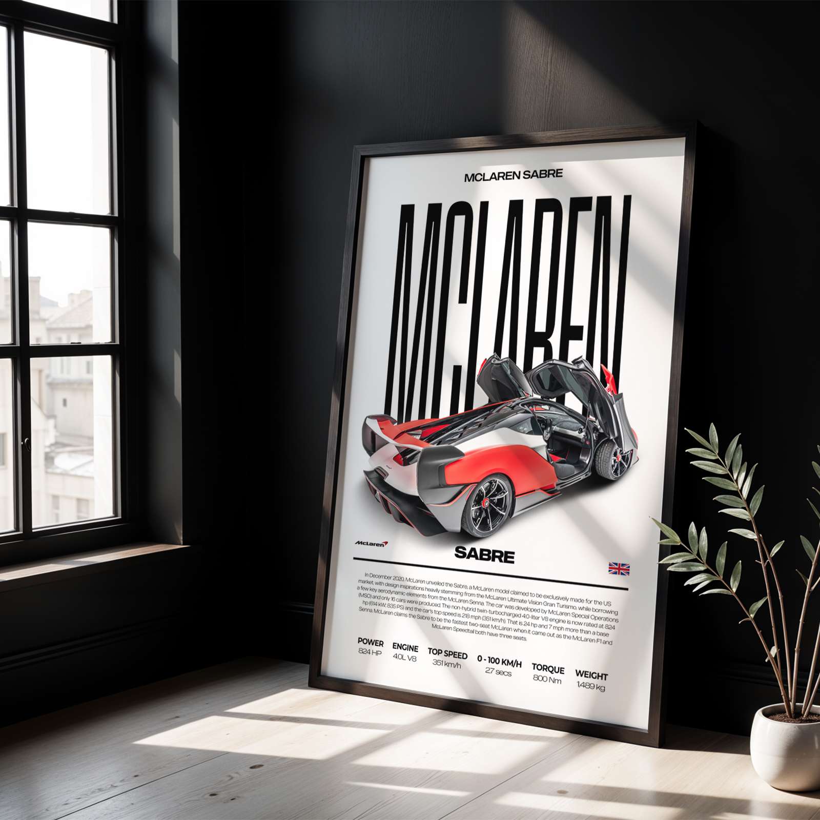 McLaren Sabre Poster