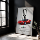 F8 Tributo Car Poster