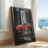 F8 Tributo Car Poster