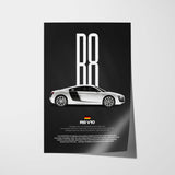 Audi R8 V10 Car Poster