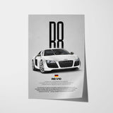 Audi R8 V10 Car Poster