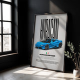 Huracán Spyder Car Poster