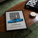 Huracán Spyder Car Poster