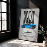 Huracán Spyder Car Poster