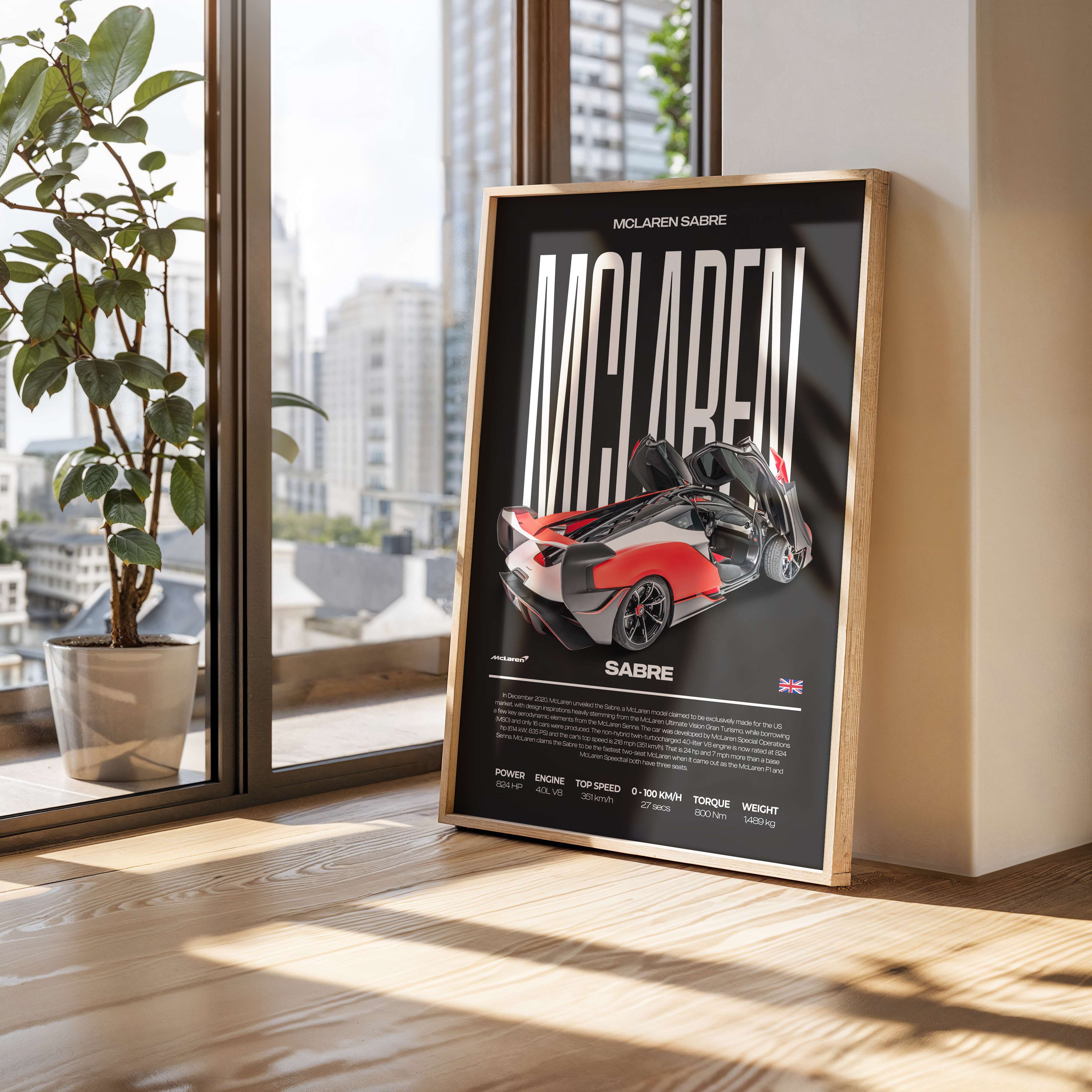 McLaren Sabre Poster