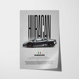 Huracán Car Poster