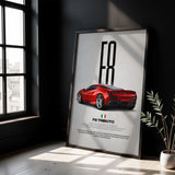 F8 Tributo Car Poster