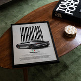 Huracán Car Poster
