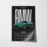 BMW M4 CS Poster