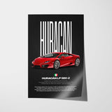 Huracán LP 580-2 Car Poster
