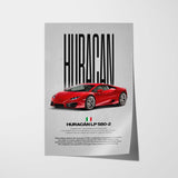 Huracán LP 580-2 Car Poster