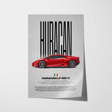 Huracán LP 580-2 Car Poster