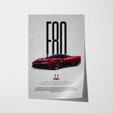 F80 Car Poster