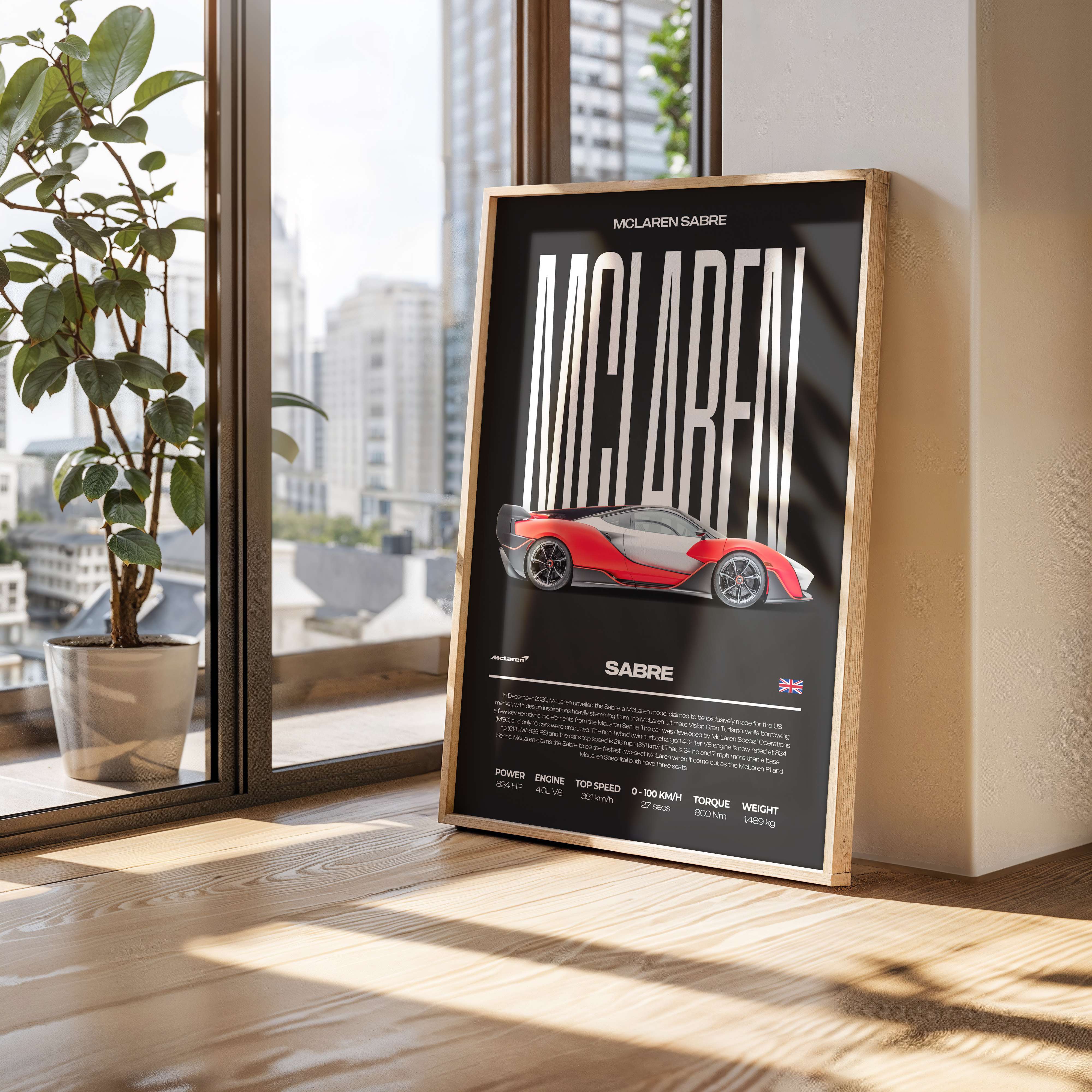 McLaren Sabre Poster