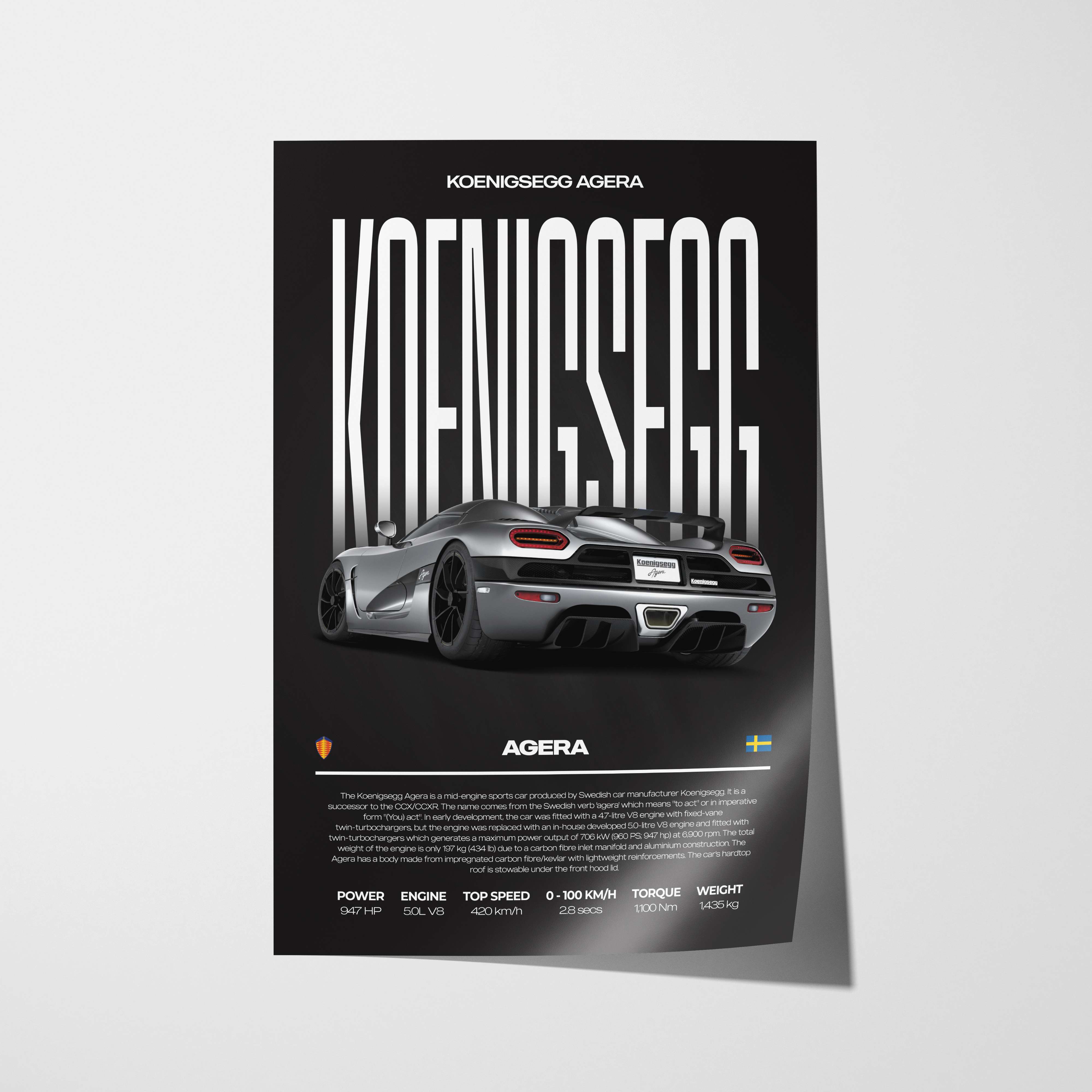 Koenigsegg Agera Poster