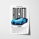 Bugatti Chiron Poster