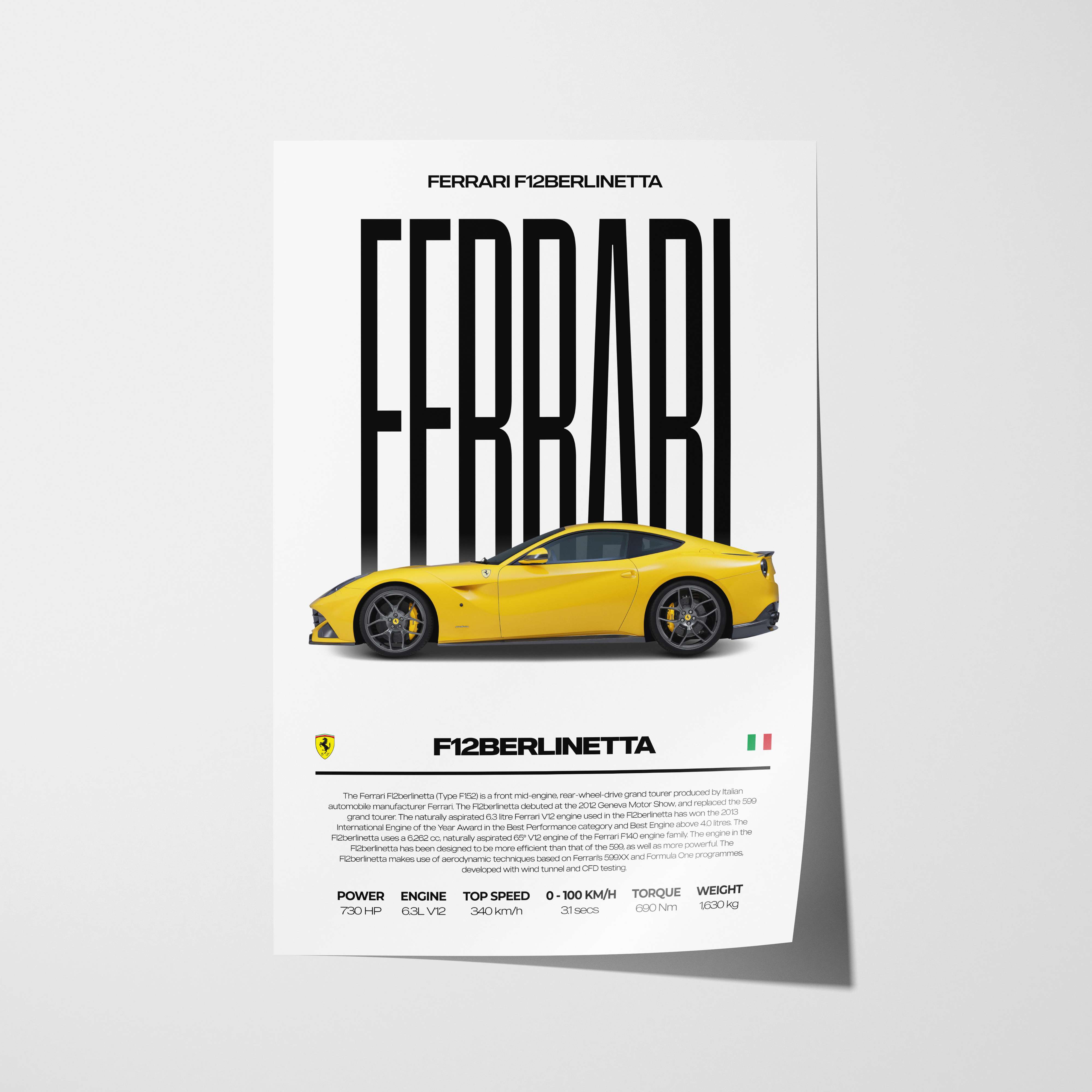 Ferrari F12berlinetta Poster