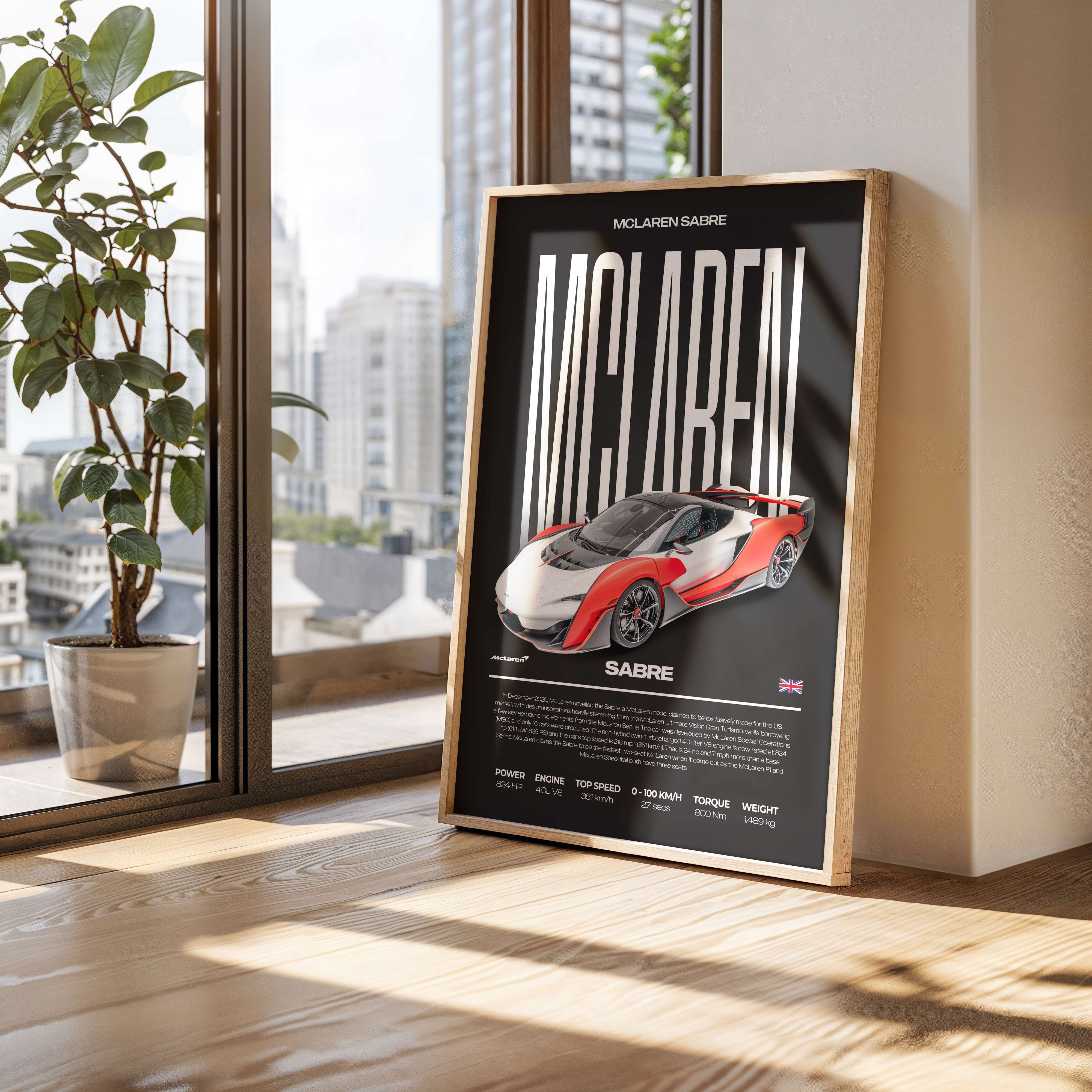 McLaren Sabre Poster