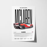 McLaren Sabre Poster