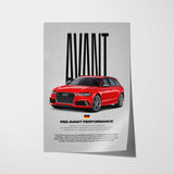 Audi RS6 Avant Performance Car Poster